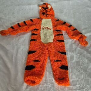 Disney Orange and Black Tigger Kids Footie Holloween Costume
